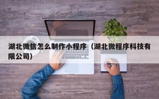 肇州湖北微信怎么制作小程序（湖北微程序科技有限公司）